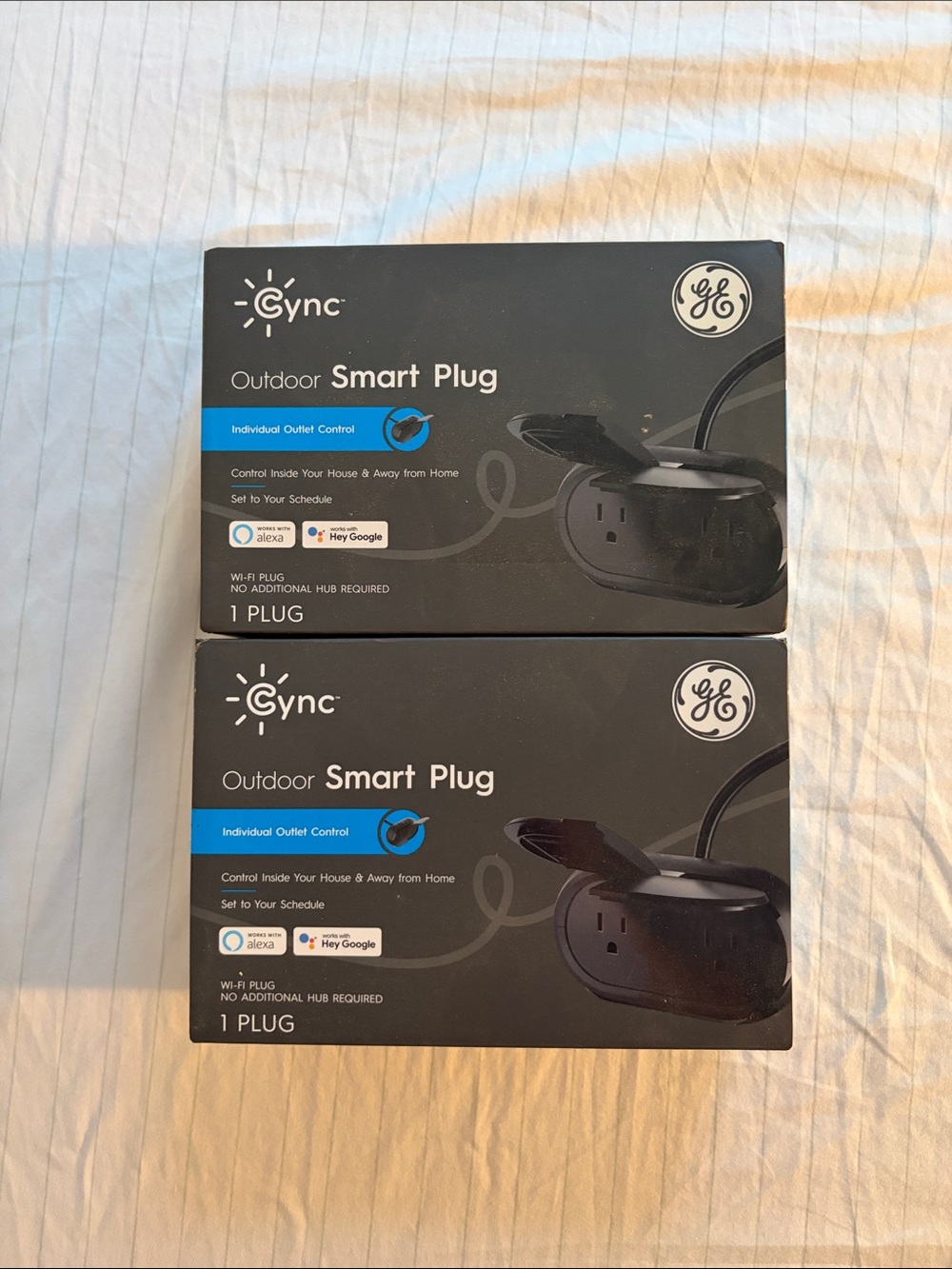 GE Cync Outdoor Smart Plug - Black